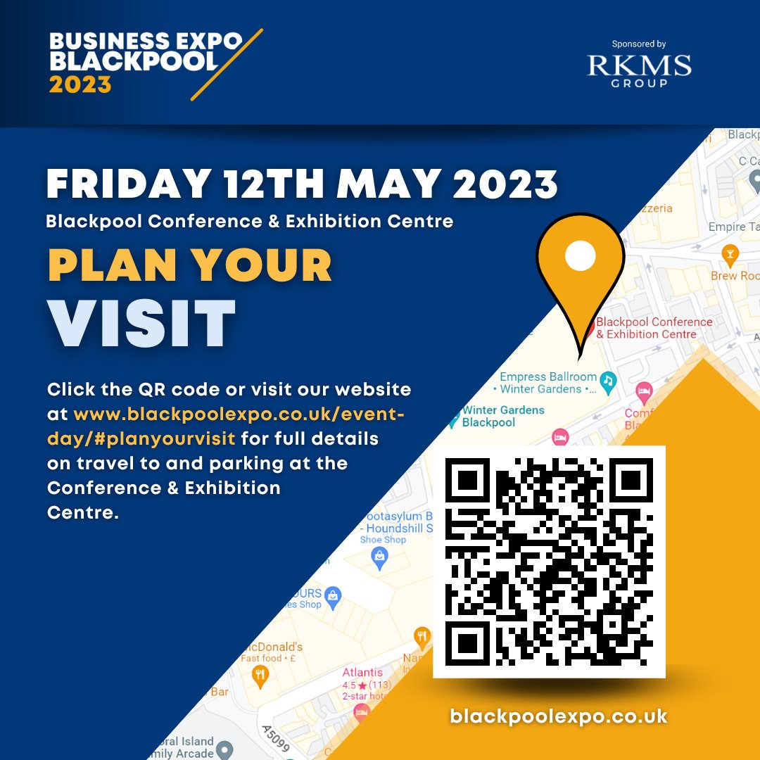 #NorthwestHour #BlackpoolExpo is not just a business event, it's a community! 

Join us this Friday 12th May at the Blackpool Conference &amp; Exhibition Centre &amp; be part of the vibrant &amp; supportive business scene in #Blackpool. 

Book now >> eventbrite.co.uk/e/blackpool-bu…

<a href="/RKMSUK/">RKMSGroup</a>