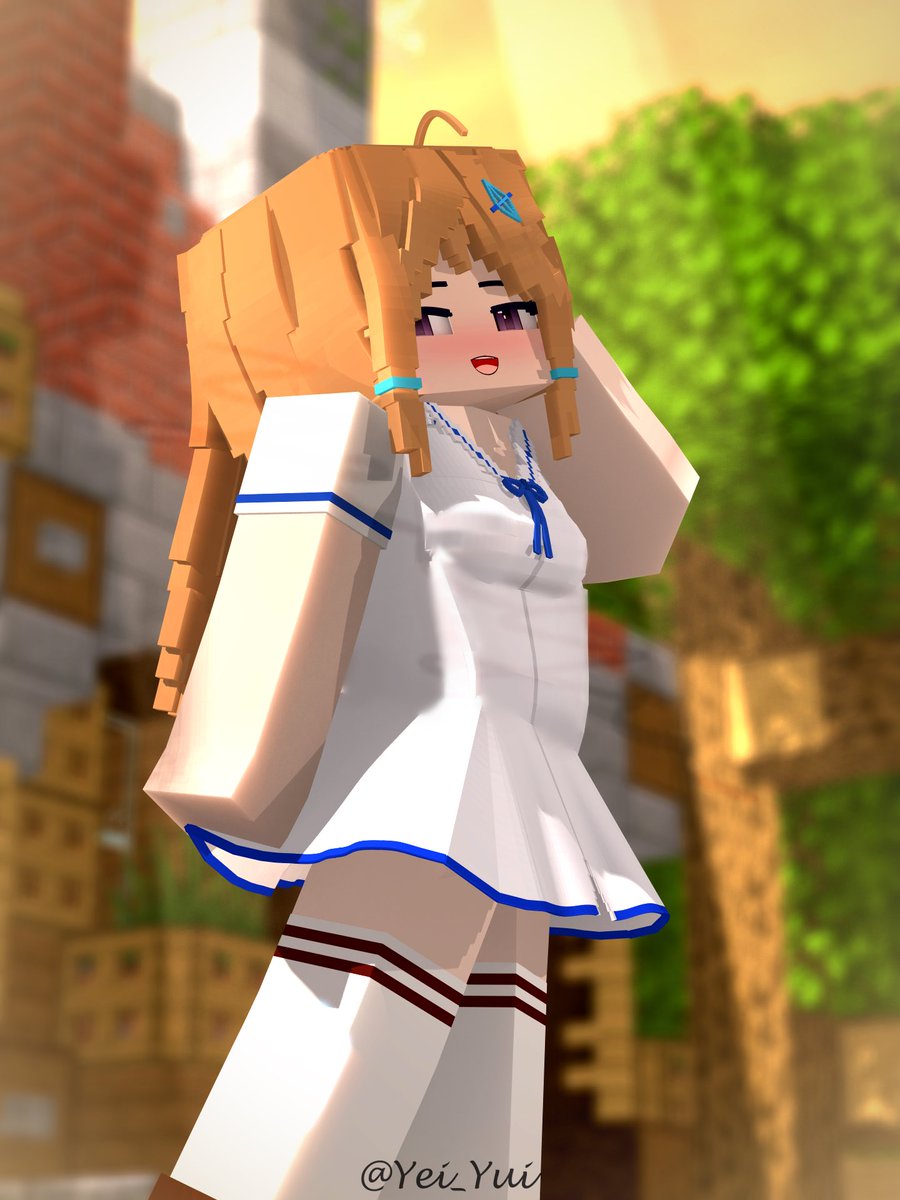 Yei_Yui's tweet photo. 抽空把人設的建模升級
順便微調了一下服飾～

讓之後可以更方便的變裝(｢`･ω･)｢

#mineimator #YeiYu https://t.co/EH4E8oVEn8