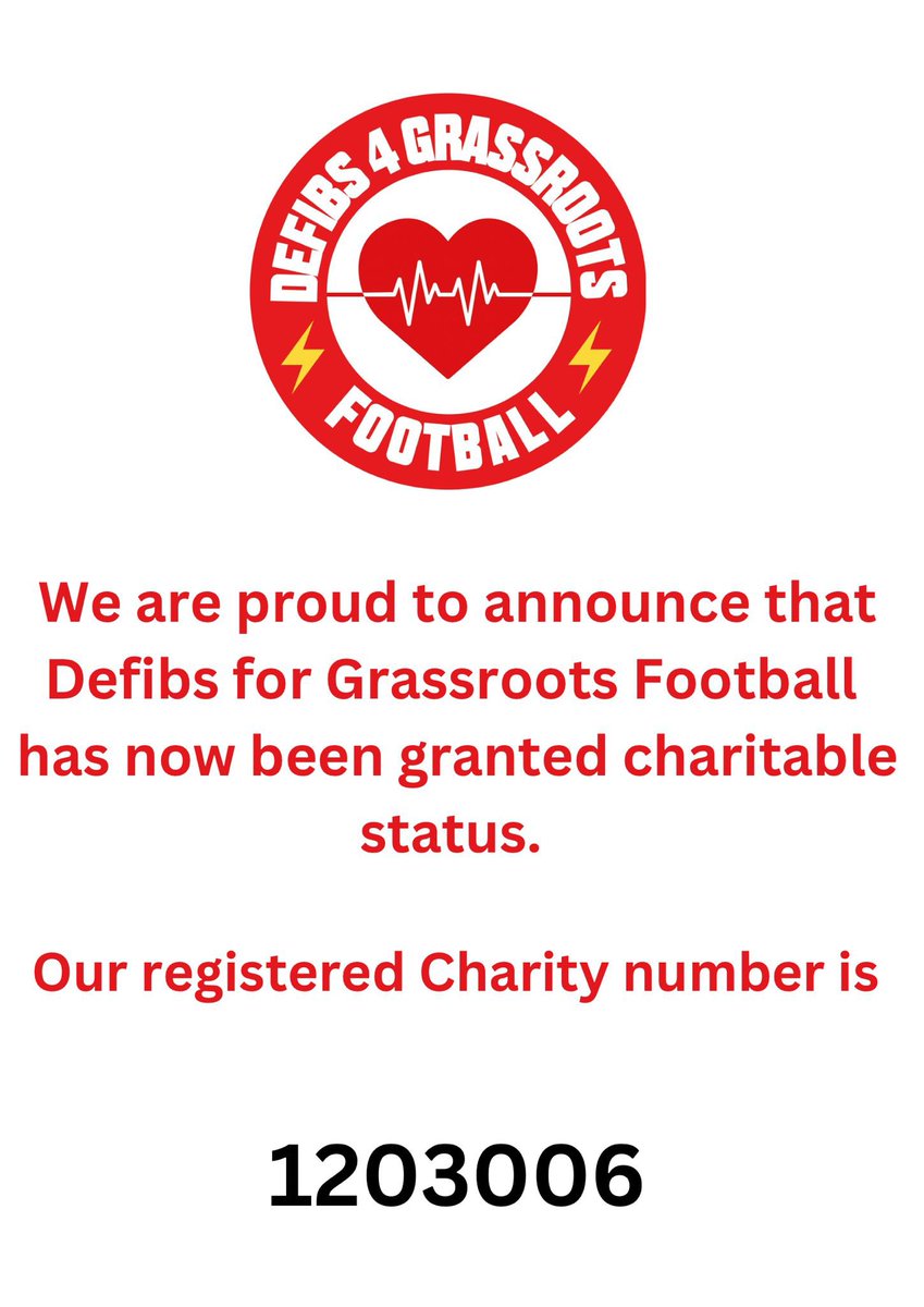 Defibs4GRF's tweet photo. Big news from us today! #grassroots #charity #football #defibs #defibrilators https://t.co/0yBupdzcxB