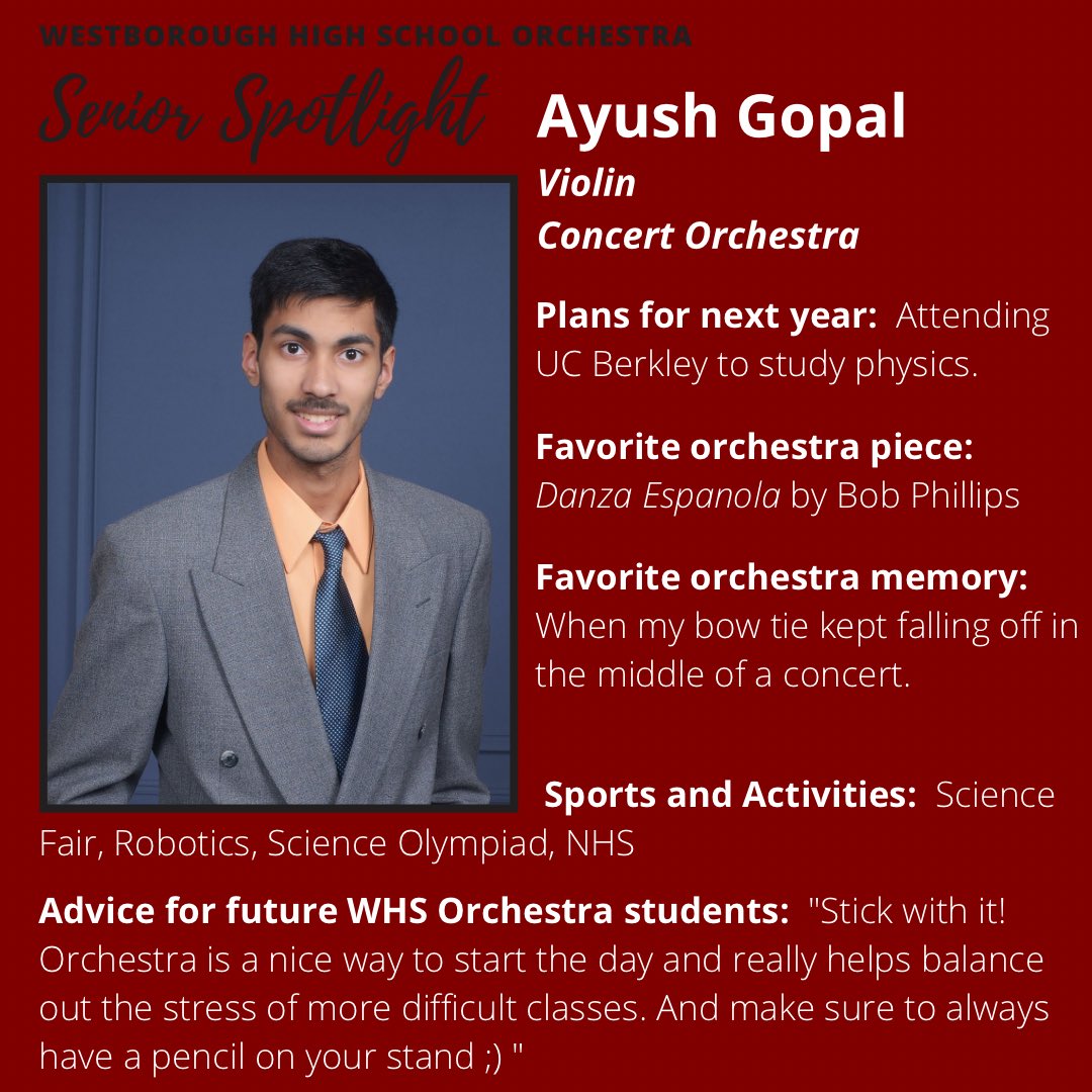 Congratulations, Ayush! We are proud of you!! 🎵🎉🎻