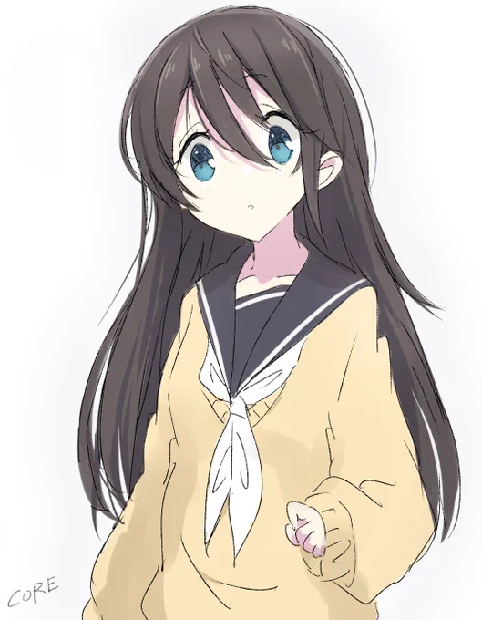 恵那ちゃんロング化  #ゆるキャン△ #落書き 