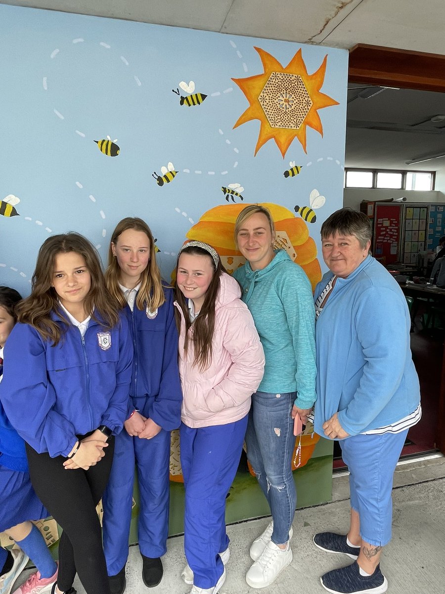 ‘What a BLAST!’ 
Today we officially unveiled our ‘Well-being Wall’. Created by our 5th &amp; 6th class pupils with #ArtistsInSchools  <a href="/chelsea_canavan/">Chelsea Canavan</a> 
With thanks to 
<a href="/LimerickArts/">Limerick : Culture : Arts</a> <a href="/TraleeESC/">Tralee Education Support Centre</a> 
<a href="/artscouncil_ie/">The Arts Council / An Chomhairle Ealaíon</a> <a href="/limerickedcentr/">Limerick Education Support Ctr</a>