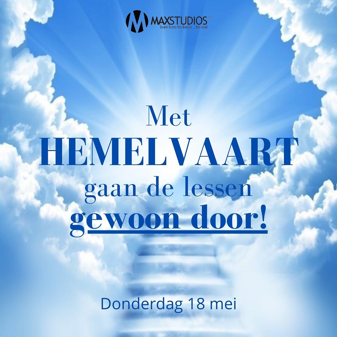 Max__Studios's tweet photo. Volgende week donderdag gaan de danslessen GEWOON DOOR🤗

#hemelvaart #hemelvaartsdag #ascensionday #dansschool #maxstudios #delessengaangewoondoor https://t.co/LhRQcnD21i