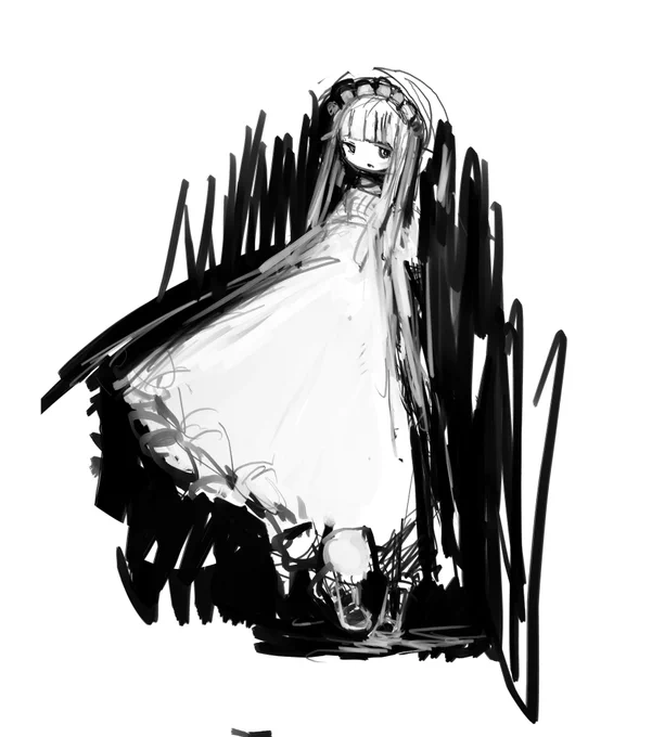 過去描いたメイド #メイドの日