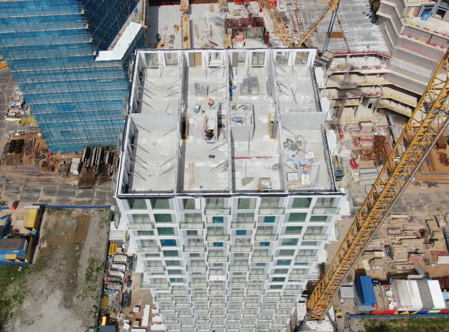 MBSgroep's tweet image. Bouwbezoek van enginerings-team @snijdersig  en MBS cascobouw op nieuwbouw #Stepstone Amsterdam #Zuidas van VORM Bouw Papendrecht.