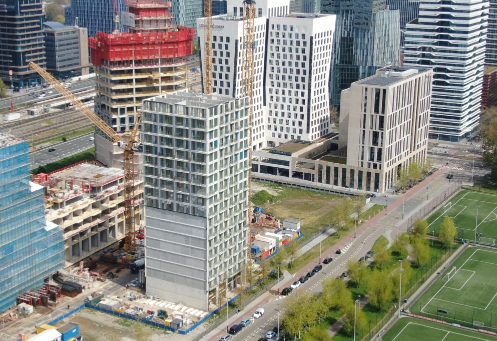 MBSgroep's tweet image. Bouwbezoek van enginerings-team @snijdersig  en MBS cascobouw op nieuwbouw #Stepstone Amsterdam #Zuidas van VORM Bouw Papendrecht.