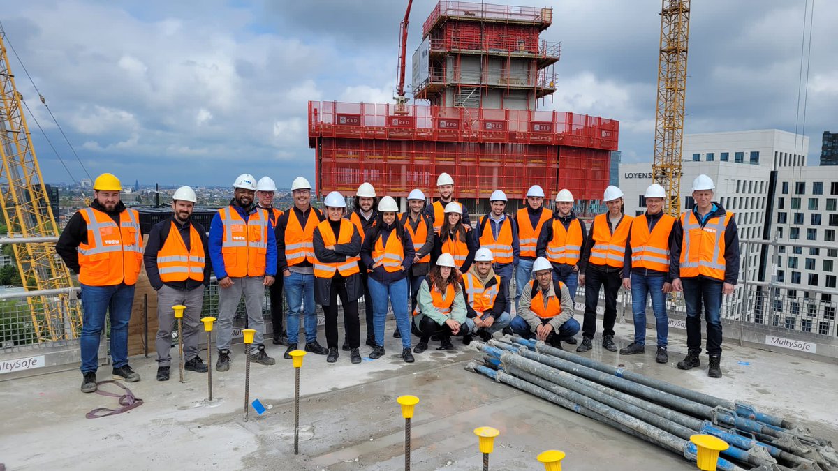 MBSgroep's tweet image. Bouwbezoek van enginerings-team @snijdersig  en MBS cascobouw op nieuwbouw #Stepstone Amsterdam #Zuidas van VORM Bouw Papendrecht.