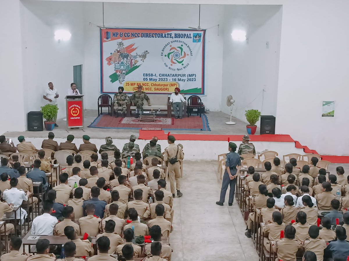 25mpbnnccchhatr's tweet photo. EBSB @25mpbnnccchhatr HELD inter group hindi debate competition foe NCC cadet and lecture on consumer right by Chairman dist. Consumer ferum #EBSB_NCC_CAMP2023 @HQ_DG_NCC @NccDteMPCG https://t.co/jkx5dFzDVV
