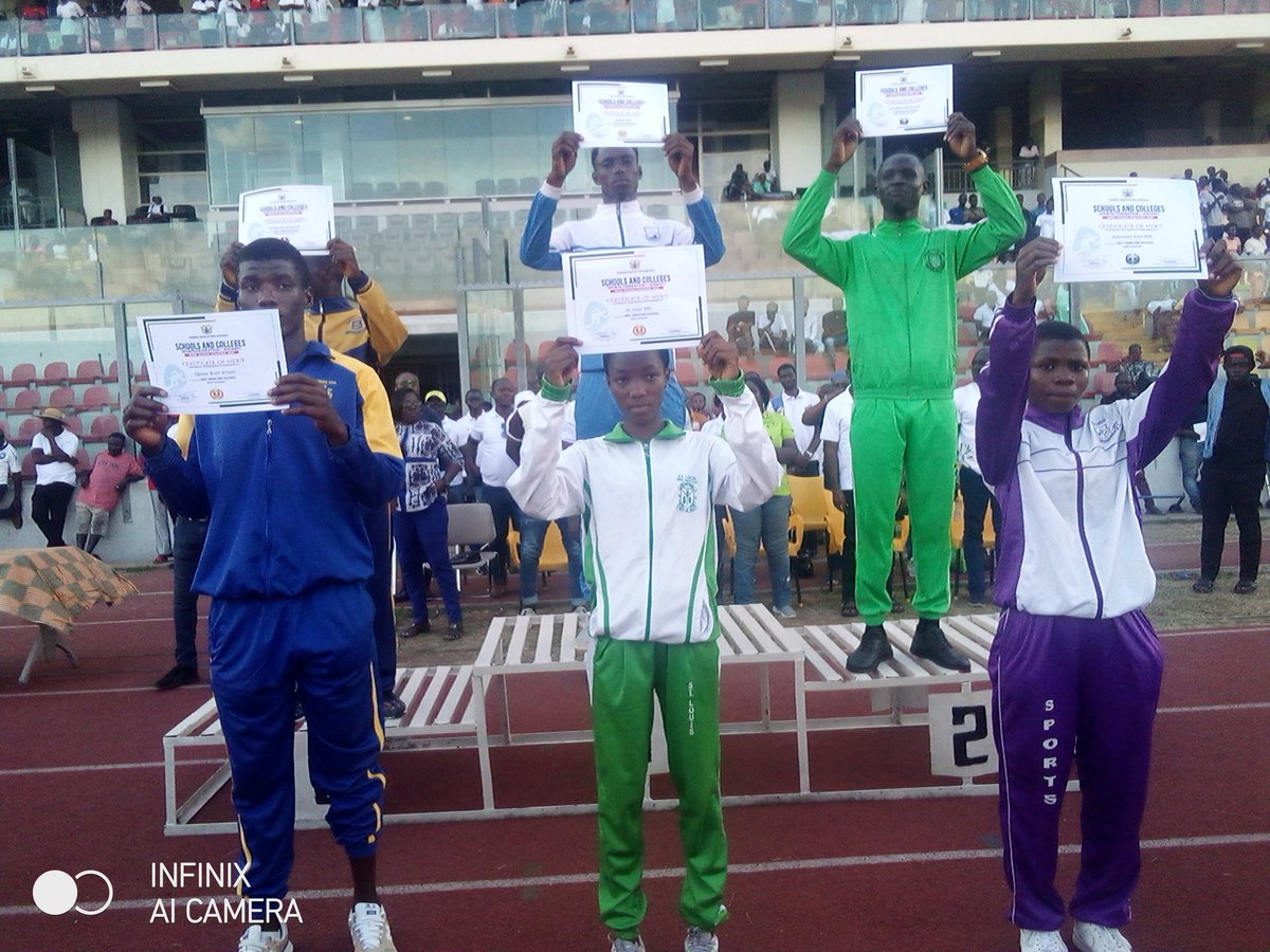 MrTawfiqgonja_'s tweet photo. Boys Division Results
1st. Osei Kyeretwie SHS (OKESS)-151 pts
2nd. Opoku Ware School (OWASS)-144 pts
3rd. Our Lady of Grace (OLAG)-75 pts
3rd. Juaben SHS-75 pts
5th. Kumasi Academy (Kumaca) -40 pts
6th. Nyinahin Catholic SHS-33 pts
#InterCo2023
#SportsCenter #MrGonjaWrites✍🏼 https://t.co/2ySOU2cOcG
