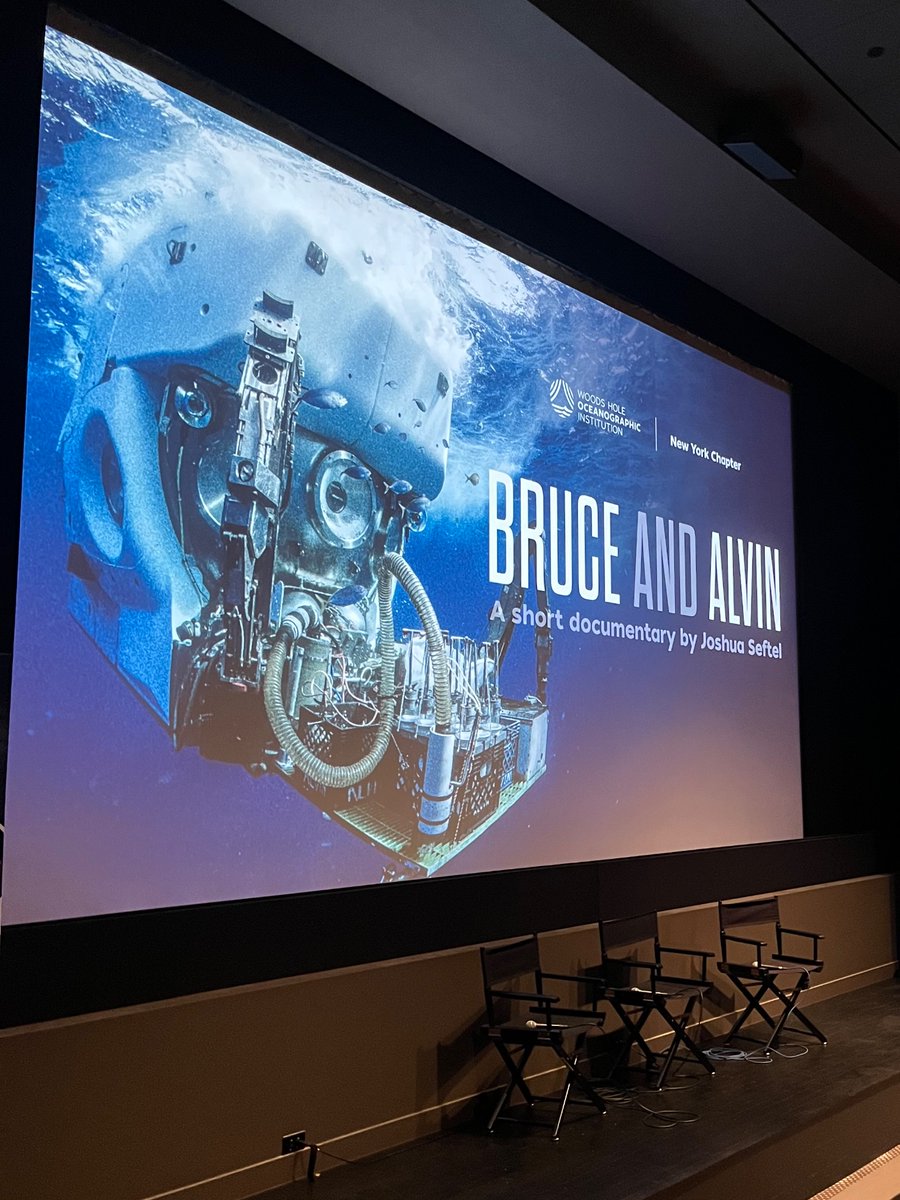 Had the pleasure of joining @WHOI colleagues in showcasing the #BruceAndAlvin documentary about the inspirational #HOVAlvin and ocean exploration at #LincolnCenter Looking for the next generation of scientists and engineers! #ocean #exploration #stem