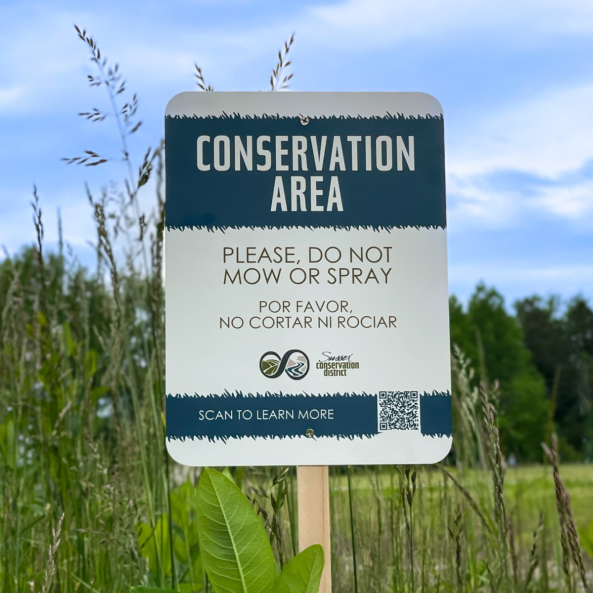 New Conservation Area Signs - $12.50
Protect your meadows, pollinator gardens, pond buffers, or any other area you do not want mowed or sprayed with our new conservation area sign. 
shop.sussexconservation.org/collections/co…