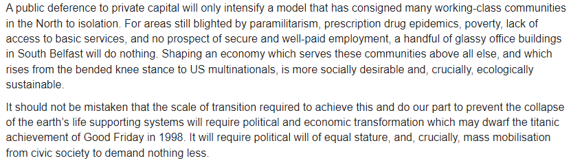 Sean_Fearon's tweet photo. I've put together a short piece for @OUBelfast on the ecological-economic legacy of the GFA 'peace dividend' 25 years on, from a post-growth standpoint.

Have a read if its up your street!

https://t.co/2WljoIhluy https://t.co/9guW8nj7PZ