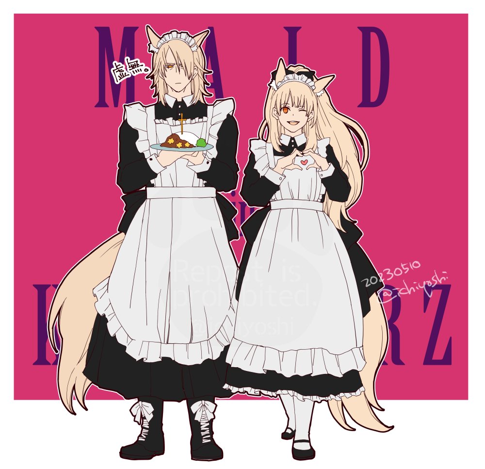 ichiyoshi's tweet photo. メイドの日！！！！
ムリ叔父さんが何故かトレンドに入っていたためにタイムアタックで描くハメになりましたwww(なんで入ってたんだ？？？) https://t.co/y4kmeFQPYF