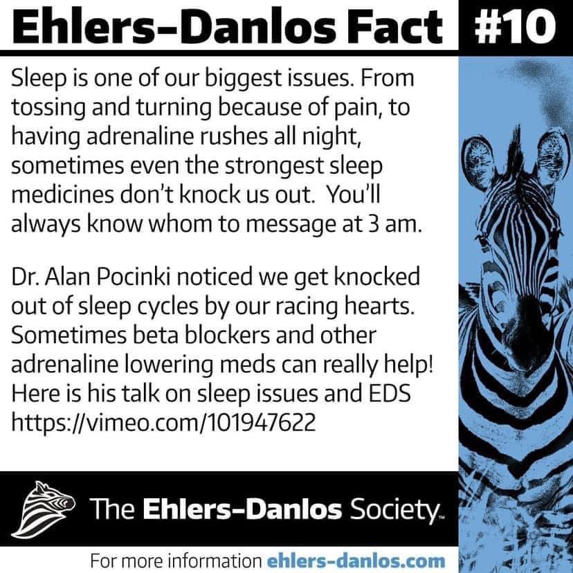 ElizaJ_bunnies's tweet photo. Ehlers-Danlos Awareness Month - Day 10 🦓
#EDS #EDSAwareness #EDSAwarenessMonth #Headache #EhlersDanlosSyndrome #Hypermobility #POTS #MCAS #ChiariMalformation #JointDamage
#IntercranialHypertension #Dysautonomia #Dislocations #Subluxation #TetheredCord #Sleep #ChronicPain https://t.co/aGz9ssUFEQ
