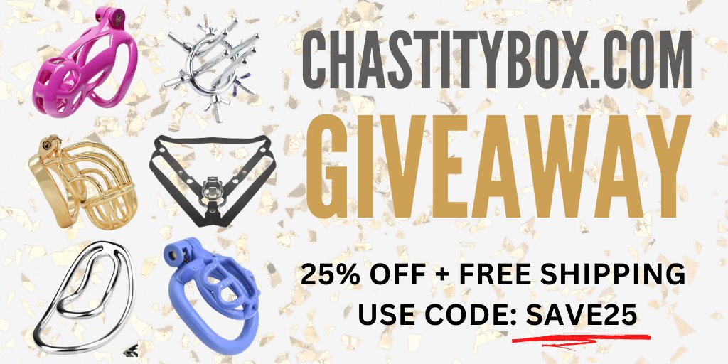 BoxChastity's tweet photo. Follow &amp; Retweet for your chance to win 1 of 4 chastity devices.  Winners announced May 31/2023.
Use code SAVE25 at checkout to save 25% + FREE shipping at https://t.co/tqEPFVfZF9 https://t.co/KlRUTfsLXd