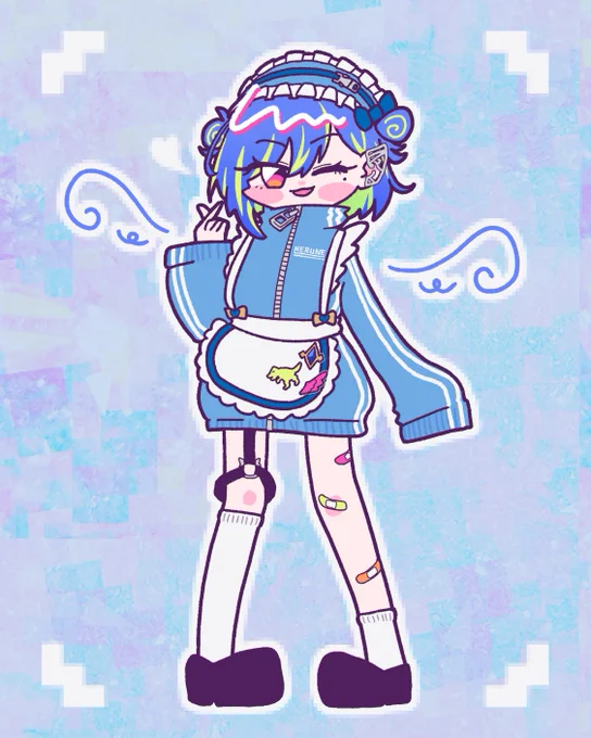 天使界隈ジャージメイドNERUNEネモた  #ネモたーと #メイドの日