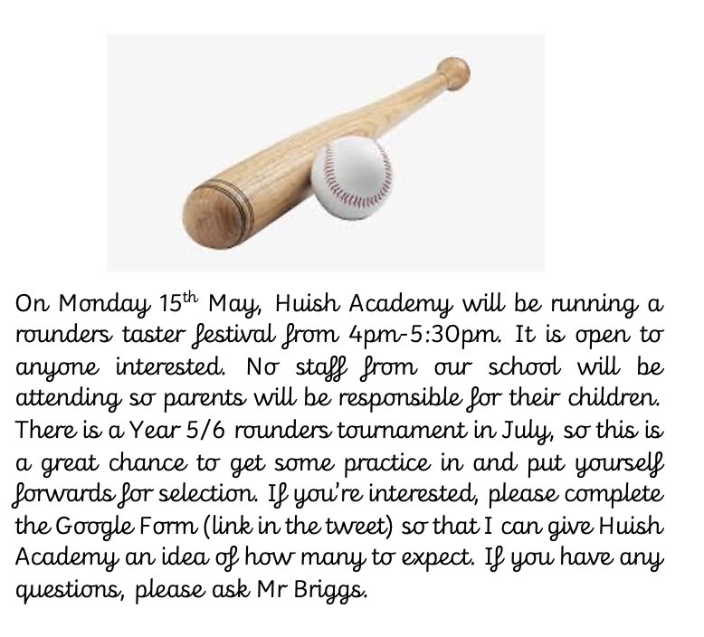 HighHamSports's tweet image. Year 5 and 6 sporting opportunity alert! forms.gle/YyswZ4cJyQDwTX…
