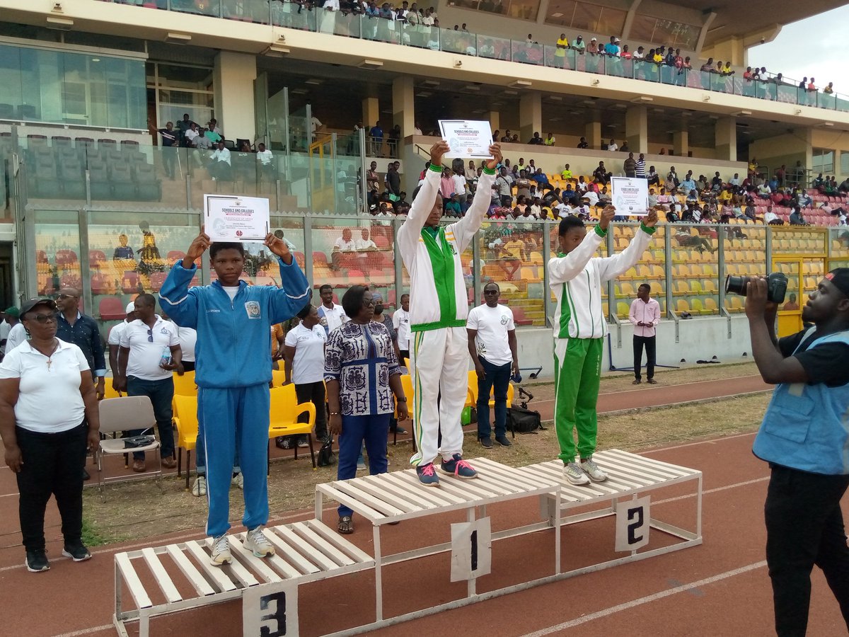 MrTawfiqgonja_'s tweet photo. Girls Division Results
1st. St Louis SHS-239 pts
2nd. Osei Kyeretwie SHS (OKESS)-141 pts
3rd. Our Lady of Grace (OLAG)-116
4th. Kumasi Academy (Kumaca)-27 pts
5th. Bodwesango SHS-24 pts
6th. Beposo SHS-22 pts
#InterSchoolGames #InterCo2023 #MrGonjaWrites✍🏼 https://t.co/WFoAgRTde7