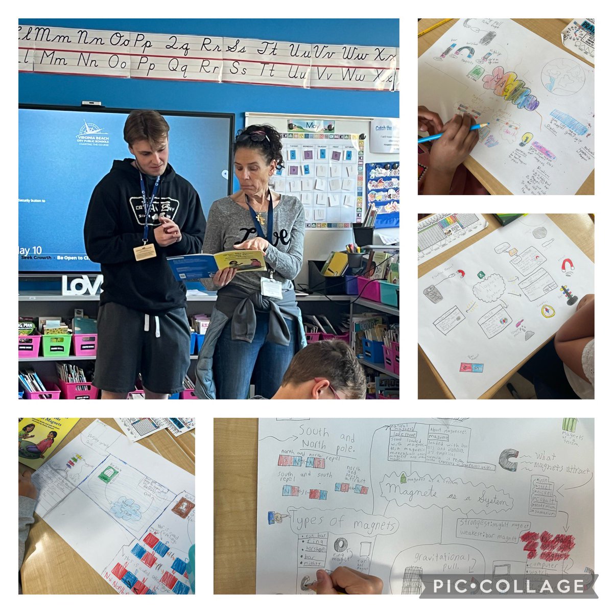 abgerman's tweet photo. Learning from the absolute best master teacher today with our @BHSMarlins #vtft. Using a variety of sources to create incredible #sketchnotes annotated with #bigidea #languageofthediscipline #details and #rules. This is second grade and am incredible grasp of content! #vblms https://t.co/9JRROTCGjW
