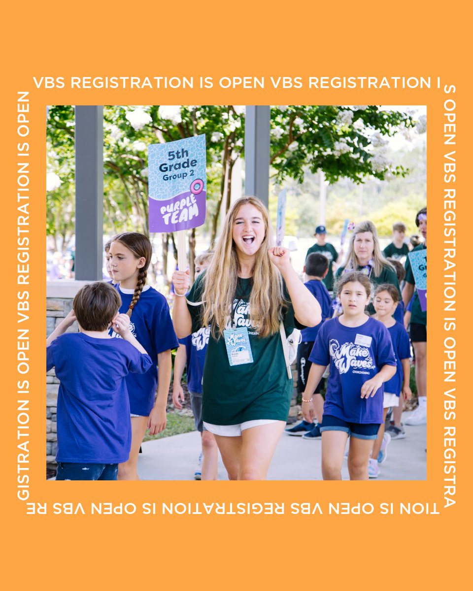 Parents, it's time to sign up your campers for Camp-Wanna Lead VBS! 🏕️☀️

Visit ChurchoftheKing.com/vbs to REGISTER TODAY!