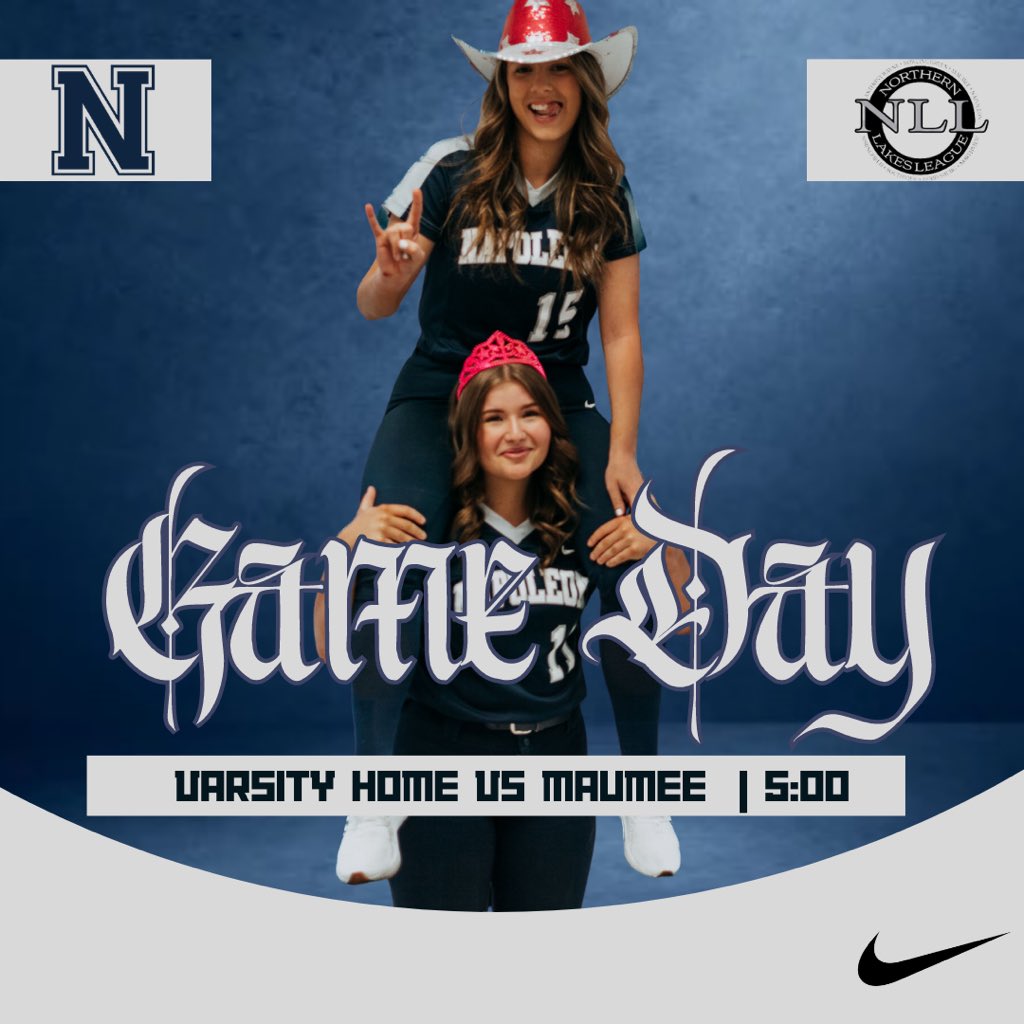NapSoftball20's tweet photo. It’s game day! It’s game day! | varsity home vs Maumee | 5pm first pitch https://t.co/T4CXBmWwWT