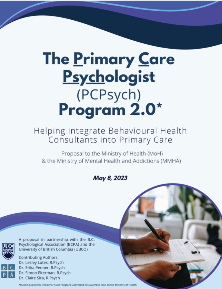 DrSimonElterman's tweet image. Thank you, @JoshGreggain and @DoctorsOfBC for endorsing and promoting integration of #psychologists into primary care! #primarycare is too important for us not to have all hands on deck! #bcpoli #pcpsych @bcpsychologists @the_CORE_ubco #pcbh @tomhudock