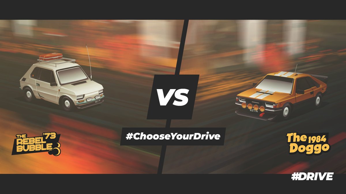drivethegame's tweet photo. 🔧🏁 Get ready for epic face-off in the "Rust & Roar" season of #DRIVE! Two Polish legends! 🇵🇱🏆
So, which one gets your engine revving?
#TeamDoggo or #TeamBubble
#ChooseYourDrive #RustAndRoar #DRIVE https://t.co/JRcIuZVsxb