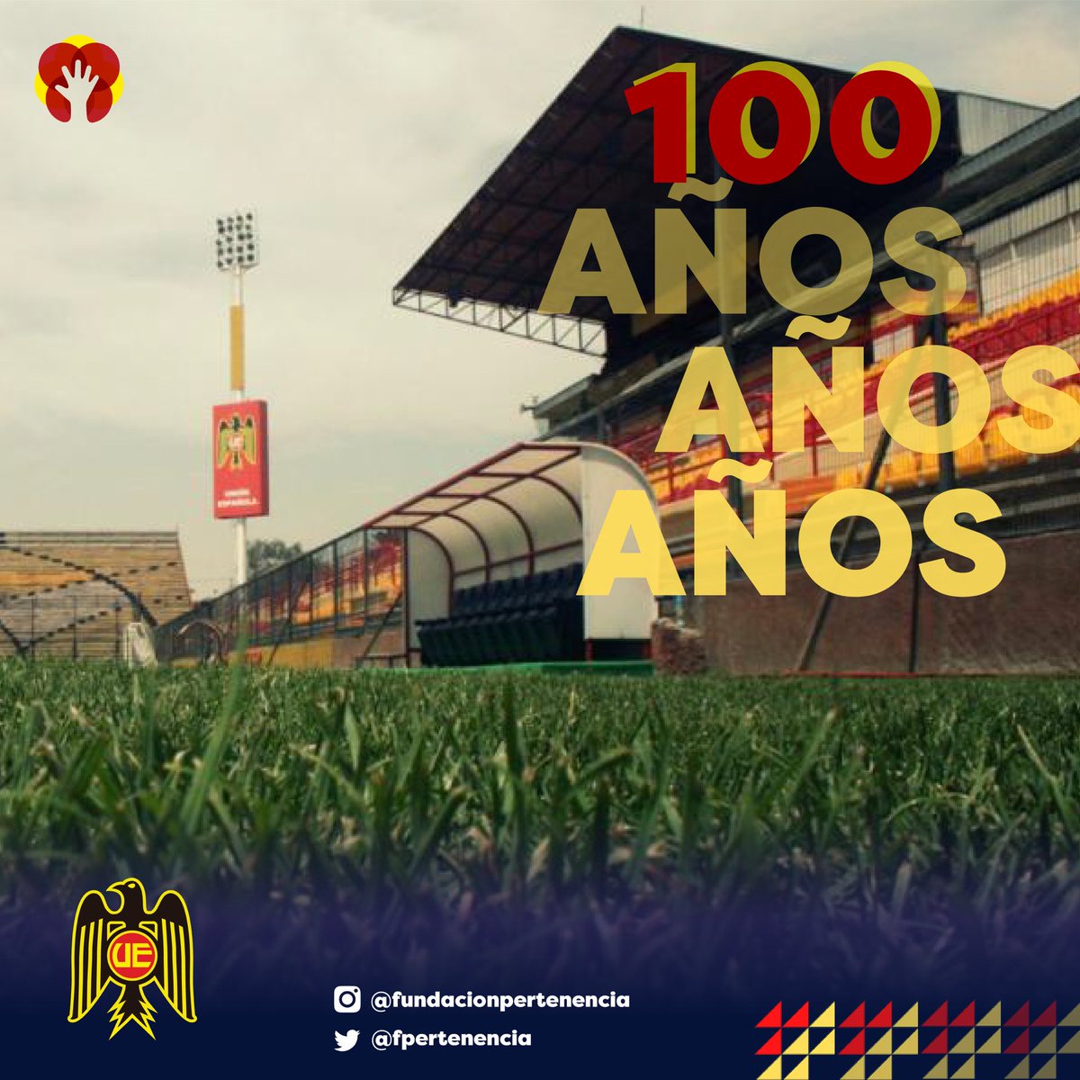 fpertenencia's tweet photo. Santa Laura es Unión Española. Santa Laura es barrio. Santa Laura es historia y mística pura. Y nuestro club, es nuestro barrio.

Ya son 1️⃣0️⃣0️⃣ años de hermosas jornadas de fútbol y reuniones familiares. Gracias por tanta historia y tantos momentos imborrables en nuestra memoria https://t.co/btkSCpTKuc
