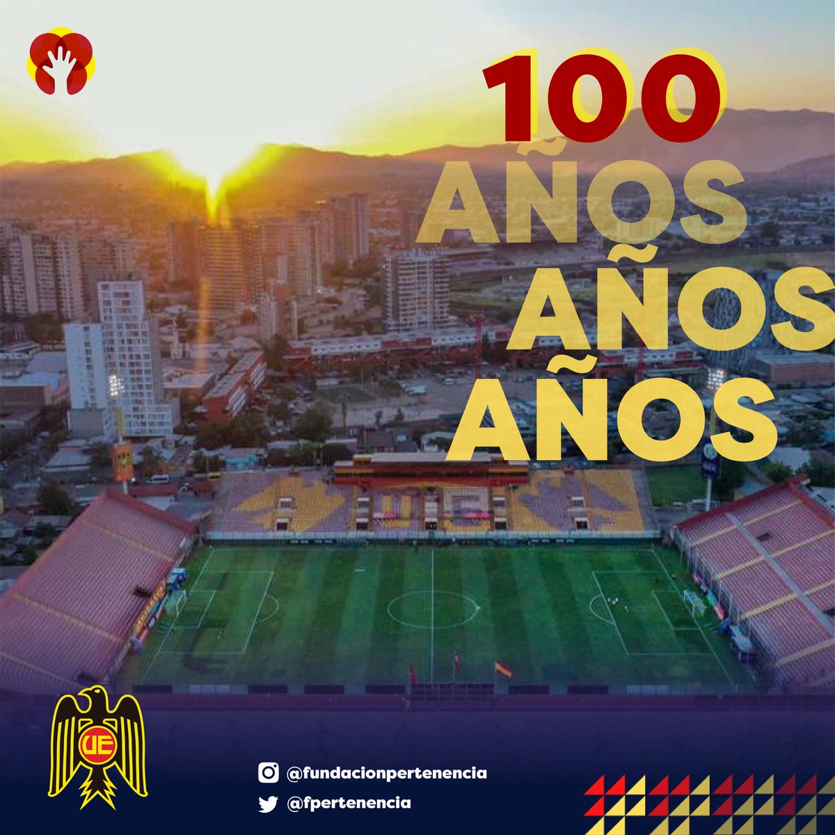 fpertenencia's tweet photo. Santa Laura es Unión Española. Santa Laura es barrio. Santa Laura es historia y mística pura. Y nuestro club, es nuestro barrio.

Ya son 1️⃣0️⃣0️⃣ años de hermosas jornadas de fútbol y reuniones familiares. Gracias por tanta historia y tantos momentos imborrables en nuestra memoria https://t.co/btkSCpTKuc