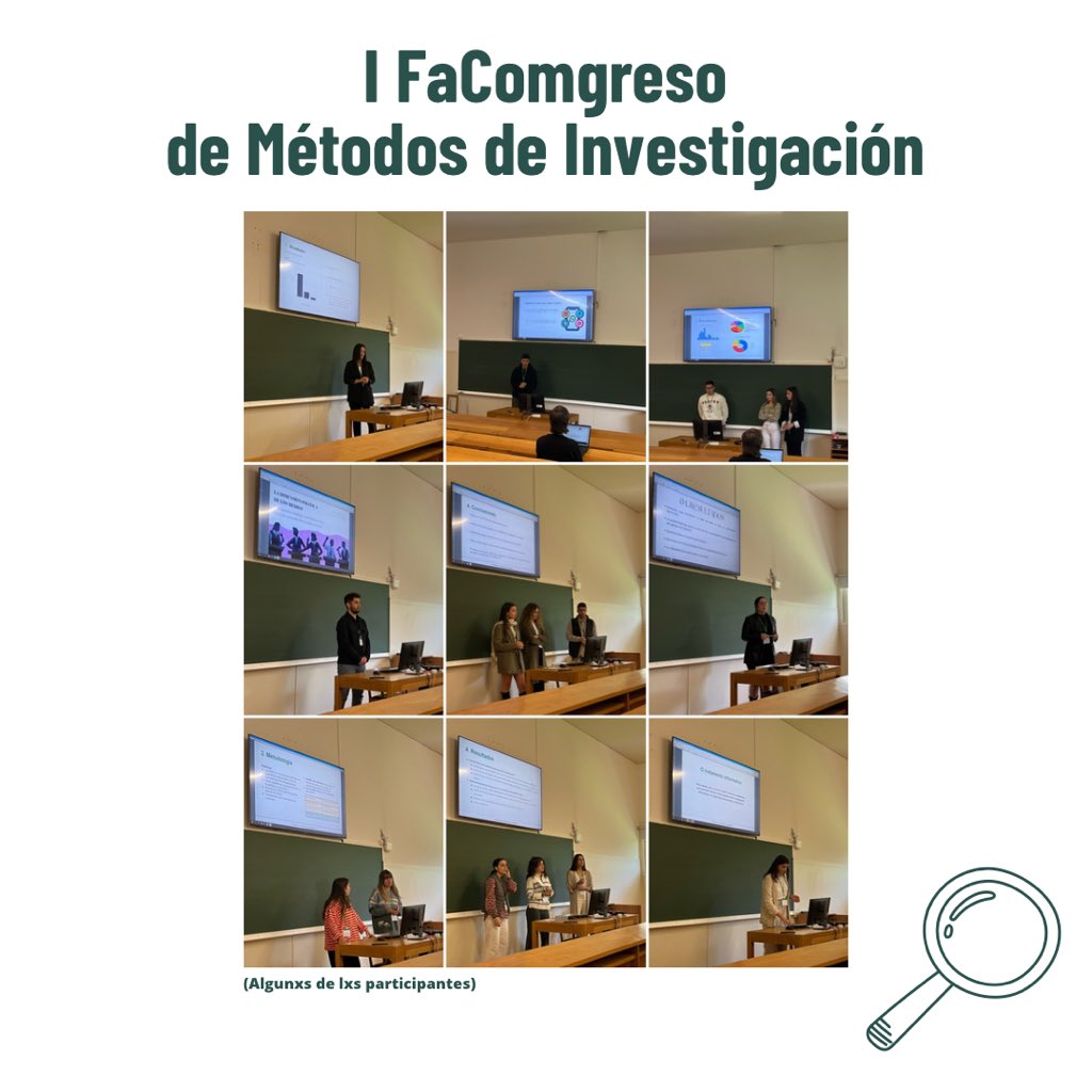 Hoy estrenamos la primera edición del #FaComgreso de la materia de Métodos de Investigación que imparto en el Grado de Periodismo en la <a href="/facom_usc/">Facultade de Ciencias da Comunicación</a>. Una actividad pensada para que el alumnado exponga sus trabajos simulando participar en un congreso académico real 👩🏽‍🏫👨🏻‍🏫