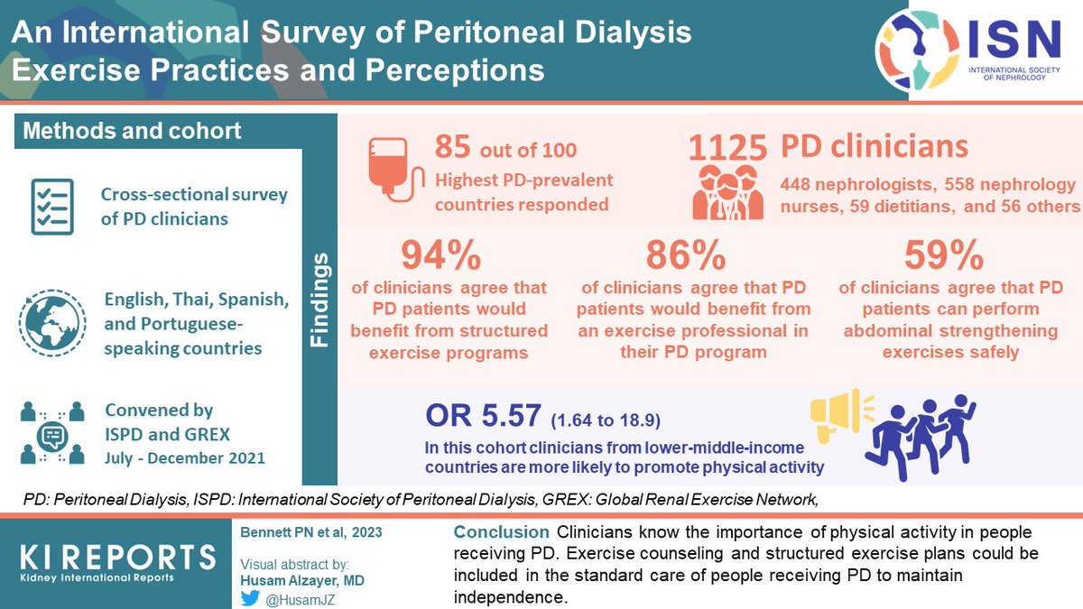 KIReports's tweet image. An International Survey of #PeritonealDialysis #Exercise Practices and Perceptions

#VisualAbstrac by @Husamjz 

kireports.org/article/S2468-…