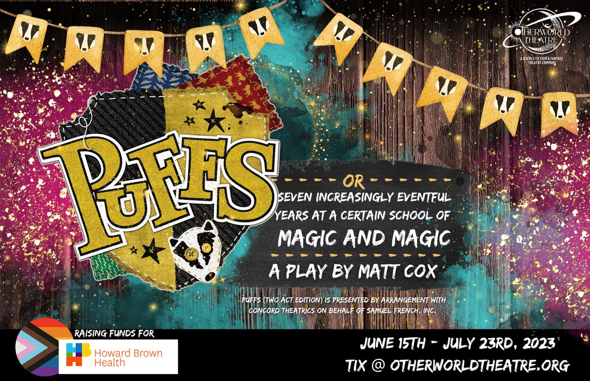 A production of "Puffs" has been announced by <a href="/OtherworldThtre/">Otherworld Theatre</a> in partnership with Chicago's <a href="/howardbrownhc/">Howard Brown Health</a>, and MuggleNet fans will have an opportunity to catch a panel from the site. Learn more:

mugglenet.com/2023/05/otherw…