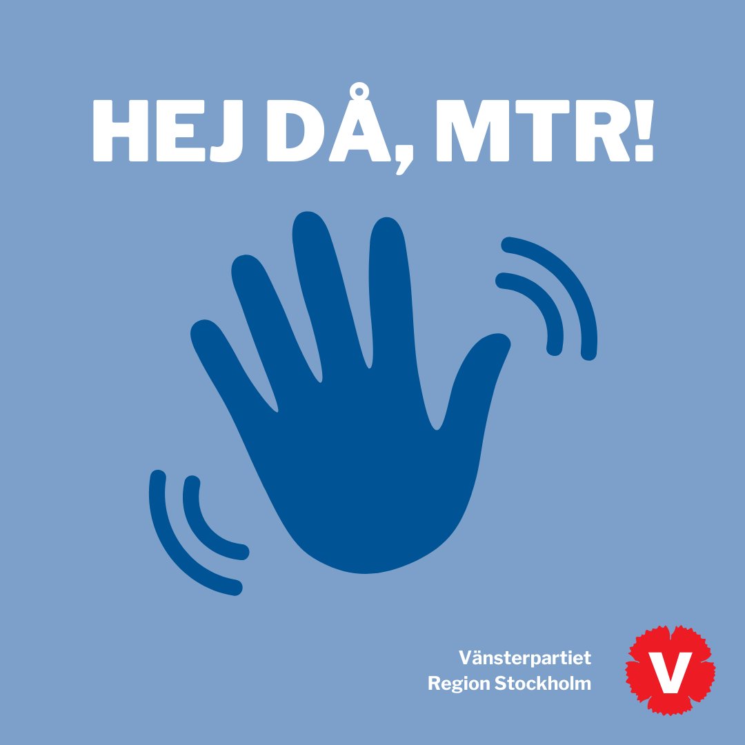 V_SLL's tweet photo. Avtalet för pendeltågen förlängs inte. Vi sörjer inte. Hej då, MTR! https://t.co/48Bvtc0LTq