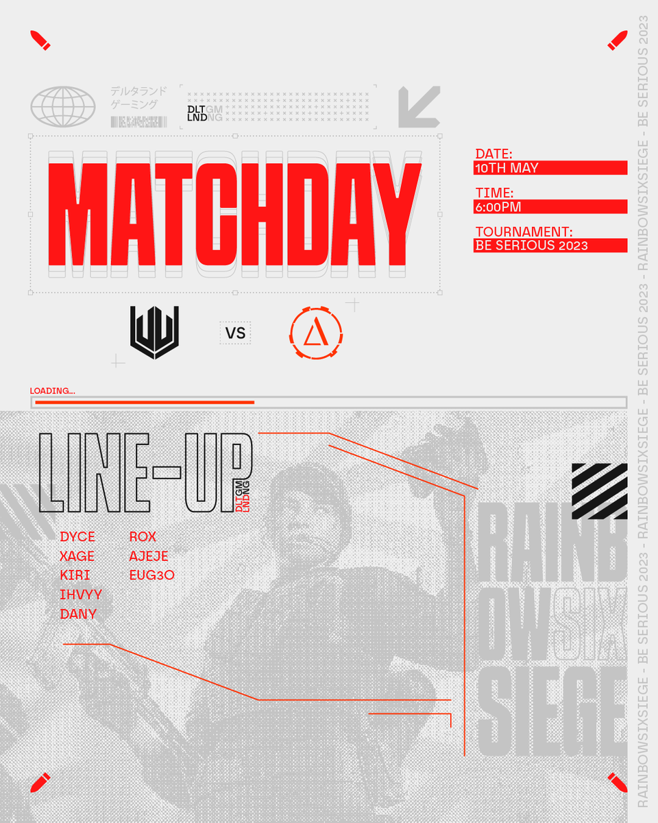 DELTALANDGaming's tweet photo. TODAY!

⏰ Alle 18:00 su https://t.co/3hAvIwShDP

⚔️ @UwUnderworld 

@BeSeriousR6

 #beserious #RainbowSixSiege https://t.co/xUPAUR2W3p