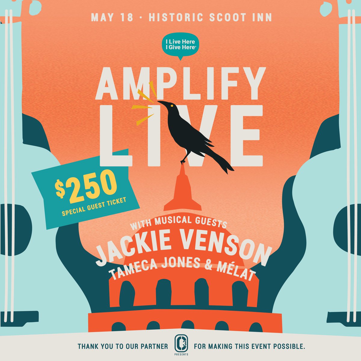 Amplify LIVE is happening on May 18 benefitting I Live Here I Give Here. You can support a local nonprofit and see performances by @JackieVenson, Tameca Jones and <a href="/beholdmelat/">Mélat</a>. This is a show you won’t want to miss!
🎟️ 👉 bit.ly/41lz4gF