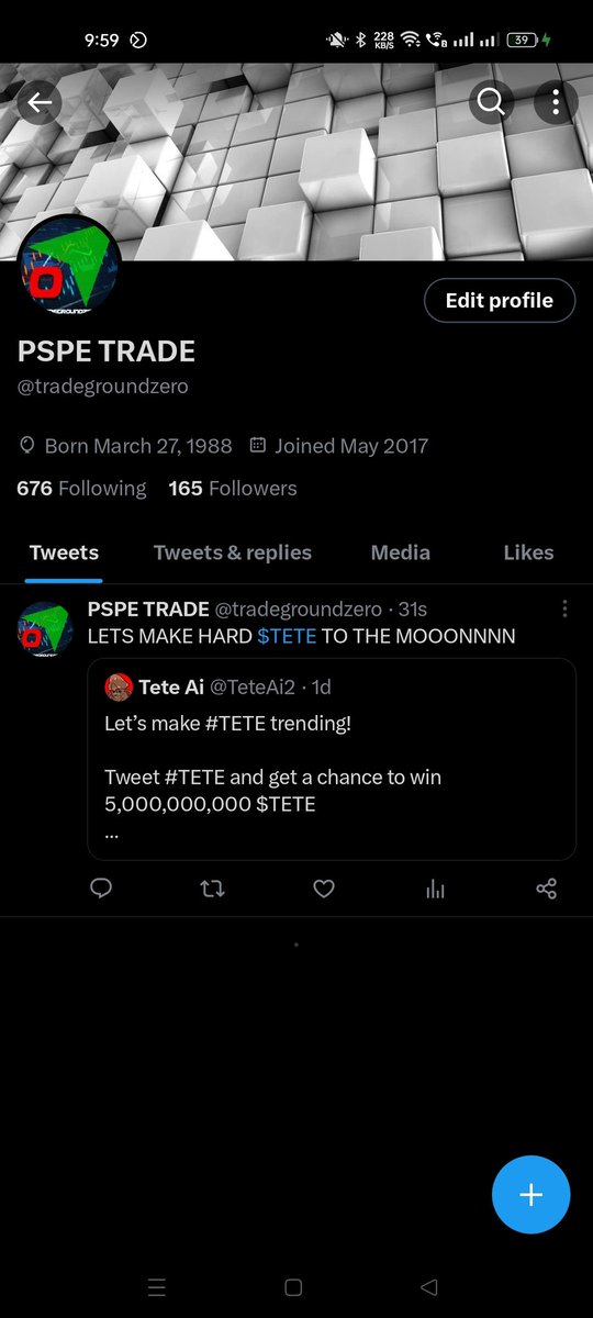 tradegroundzero's tweet photo. @TeteAi2 DONE @TeteAi2 https://t.co/skENc9N1Ym