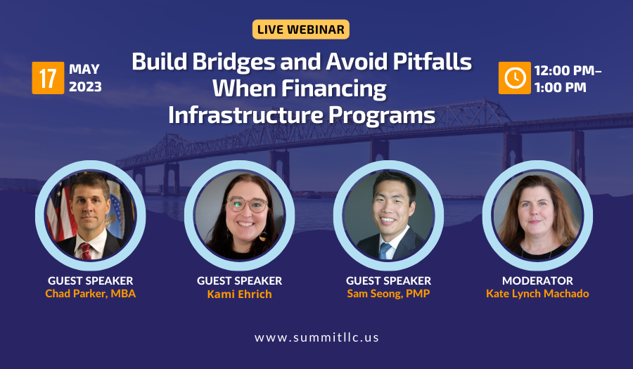 Next week, join @summitdistrict experts for a LIVE #webinar during @United4Infra #InfrastructureWeek! Learn how to fix issues facing Infrastructure Act programs and improve loan and grant program implementation. #InfrastructureWorks

Register NOW: hubs.li/Q01P7Fzs0