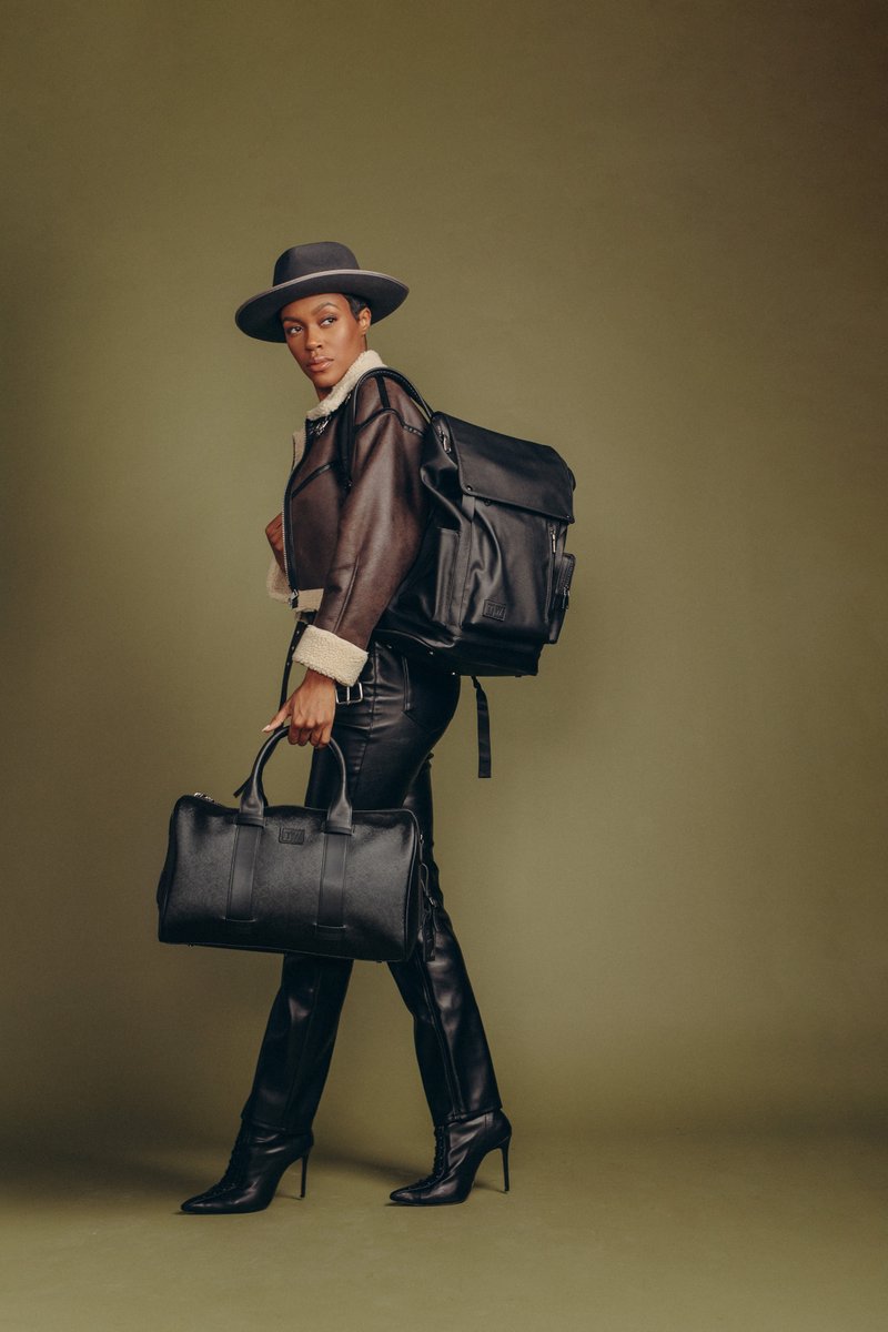 TWTote's tweet photo. The T|W Mero Black Backpack is available for pre-order! This handsome newcomer is attracting a lot of interest, so if you’ve got your eye on it, take a word from the wise and don’t wait! 

#mothersday#shopblackownedbusiness#iamblackhistory#travelmoreworryless#wakandastyle https://t.co/Slnhl0wR3d
