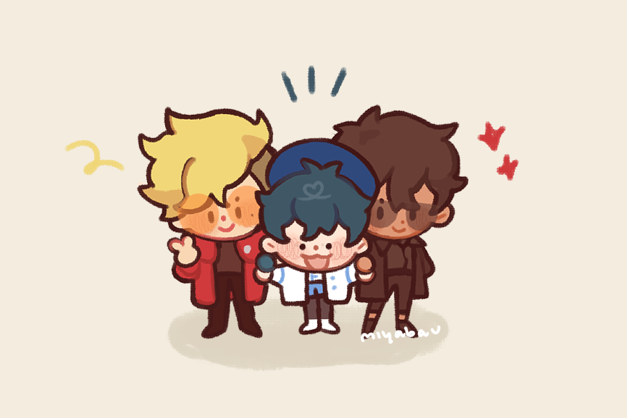 miyabau's tweet photo. [art/trigun] triple threat!!! https://t.co/RIwBI2KVc3