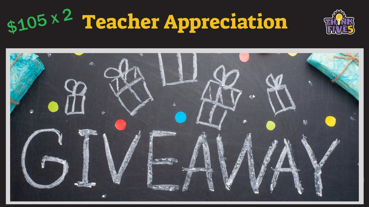 ThinkFives's tweet photo. Thank You Teachers!
Teacher Appreciation Giveaway

Two $105 Drawings on Friday
Enter: RT and Follow ThinkFives
Bonus: Tag a Colleague's Clear The List

#Clearthelist #giveaway #thankateacher#teacherappreciationweek https://t.co/S4aJmF8V6s