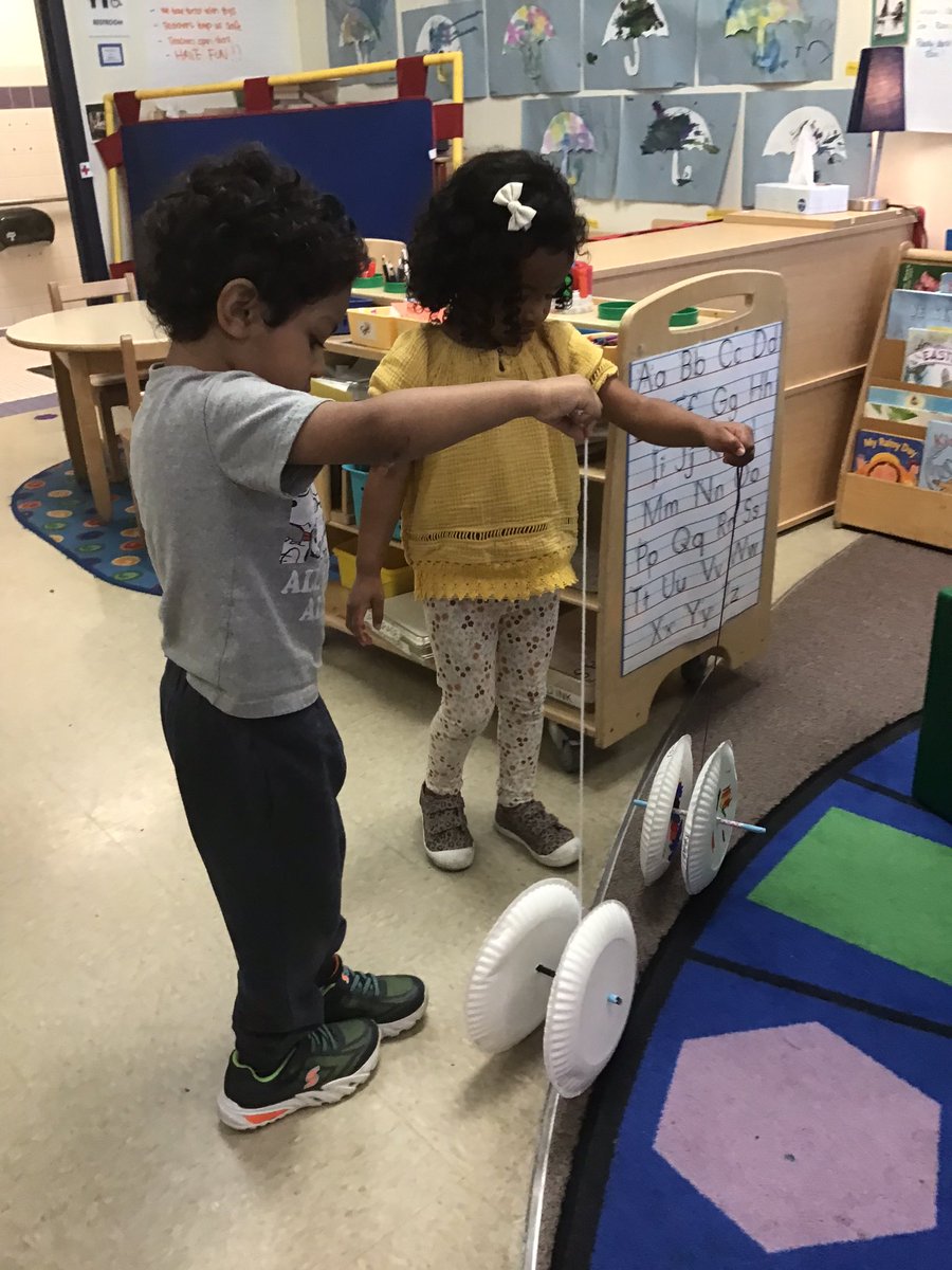bergeregner's tweet photo. Our project to make our own wheel and axle is complete!  We got to experiment with them to make them move. @OakPark97 @BearsLongfellow #pkp https://t.co/mr2D8AHjEn