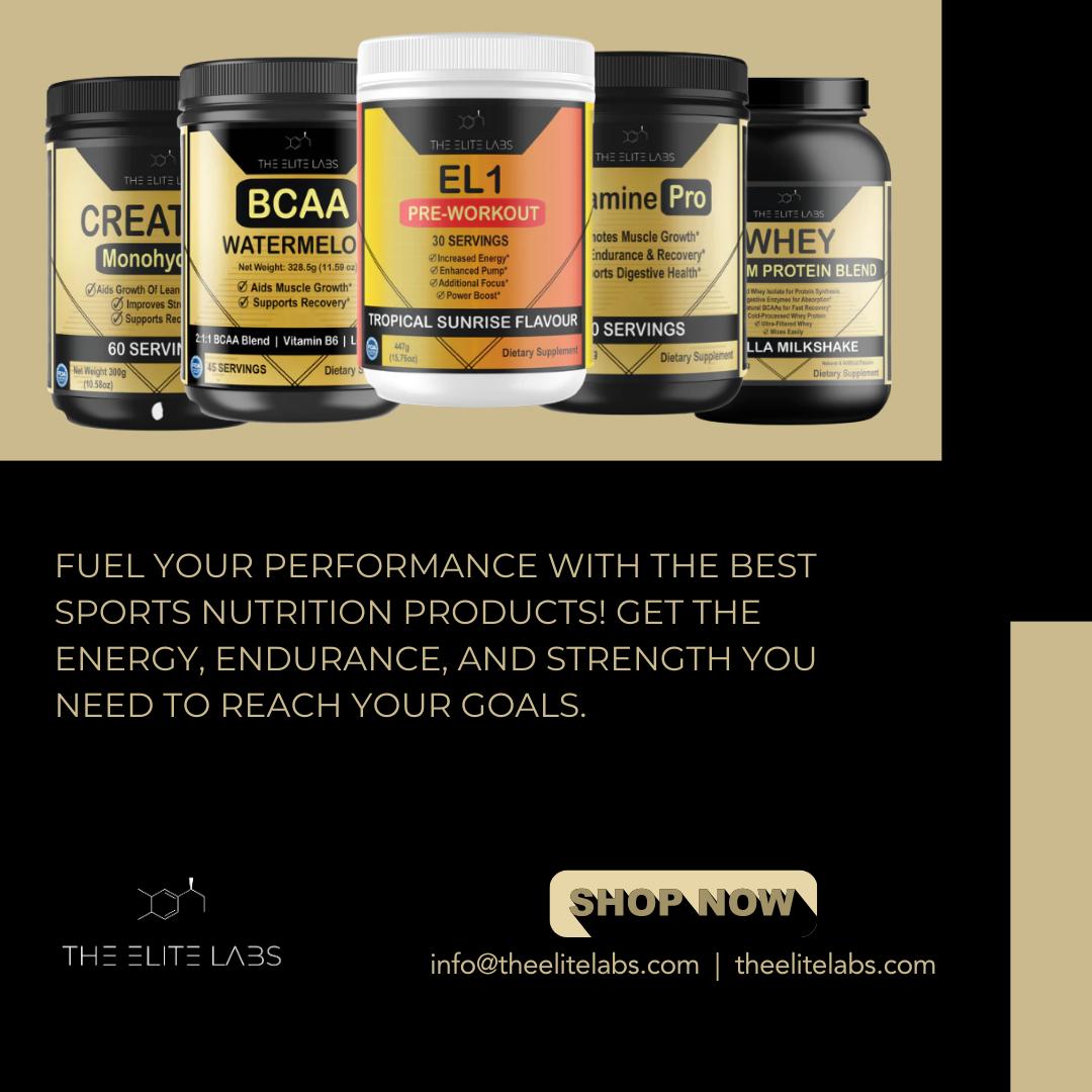 theelitelabs's tweet image. 🔥💪 Ready to take your performance to the next level? Fuel up with the best sports nutrition products on the market! 

We have everything you need to crush your goals and achieve your dreams.

#SportsNutrition #PerformanceFuel #FitnessGoals