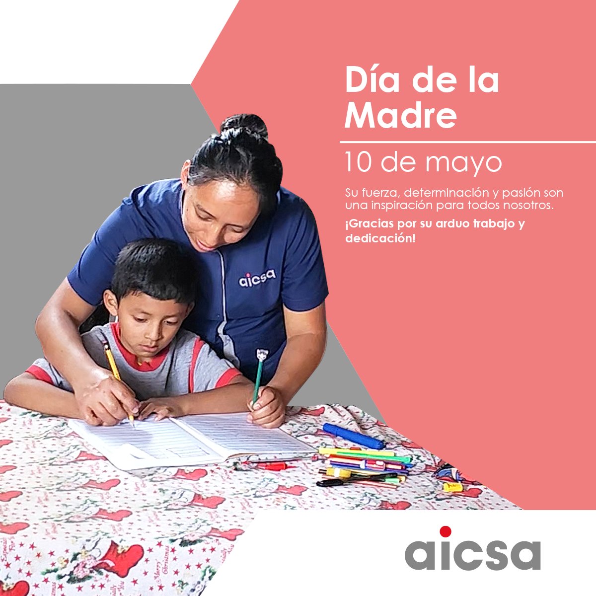 ¡Feliz Día de la Madre!
Hoy queremos reconocer la fuerza, determinación y pasión de todas las mamás que día a día se esfuerzan por sacar adelante a sus hijos. 
¡Gracias por su arduo trabajo y dedicación!

#DíaDeLaMadre #CorporaciónAICSA #Guatemala #SOMOSAICSA