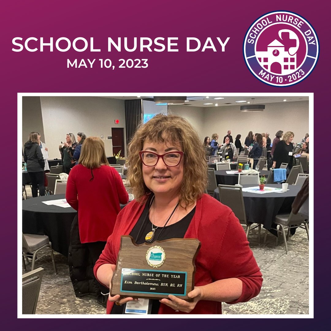 BeavertonSD's tweet photo. Today is National School Nurse Day! As a district, we have the honor of celebrating this year's Oregon School Nurse of the Year, Kim Bartholomew.
Let's celebrate Kim and all of our dedicated school nurses! Thank you for what you do for our students!
#LetsBeGrateful https://t.co/BZiQdpyZgK