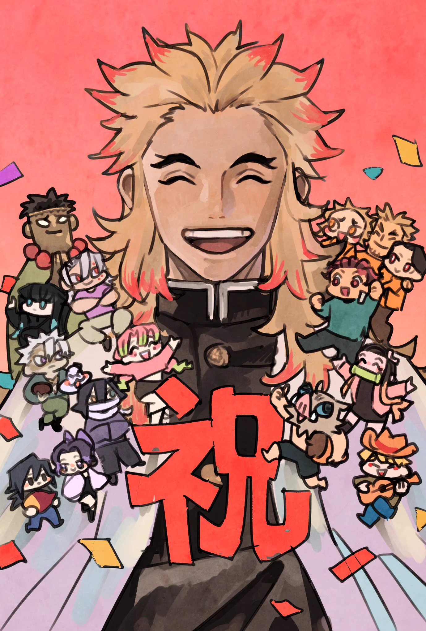 タケウチ リョースケ X:ssä: ”煉獄さんお誕生日おめでとうございますー