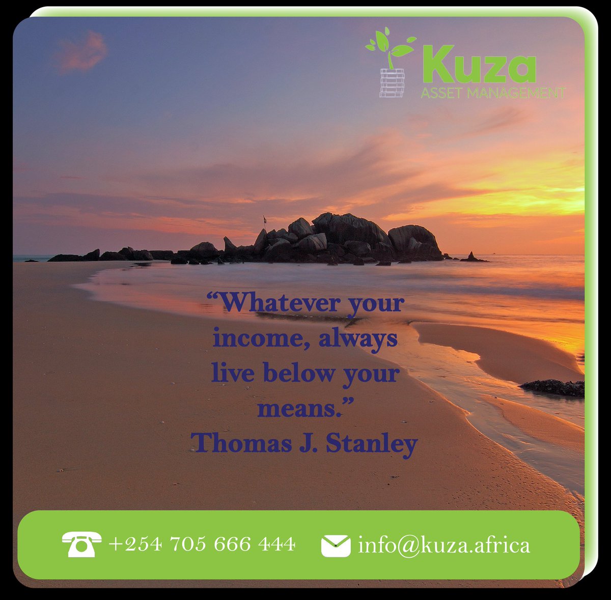 Kuza_Asset's tweet image. Living below your means promotes financial discipline, allows for long-term financial security, and enables you to make intentional choices about how you allocate your resources. 

#moneymanagementtips #livebelowyourmeans #kuzaassetmanagement