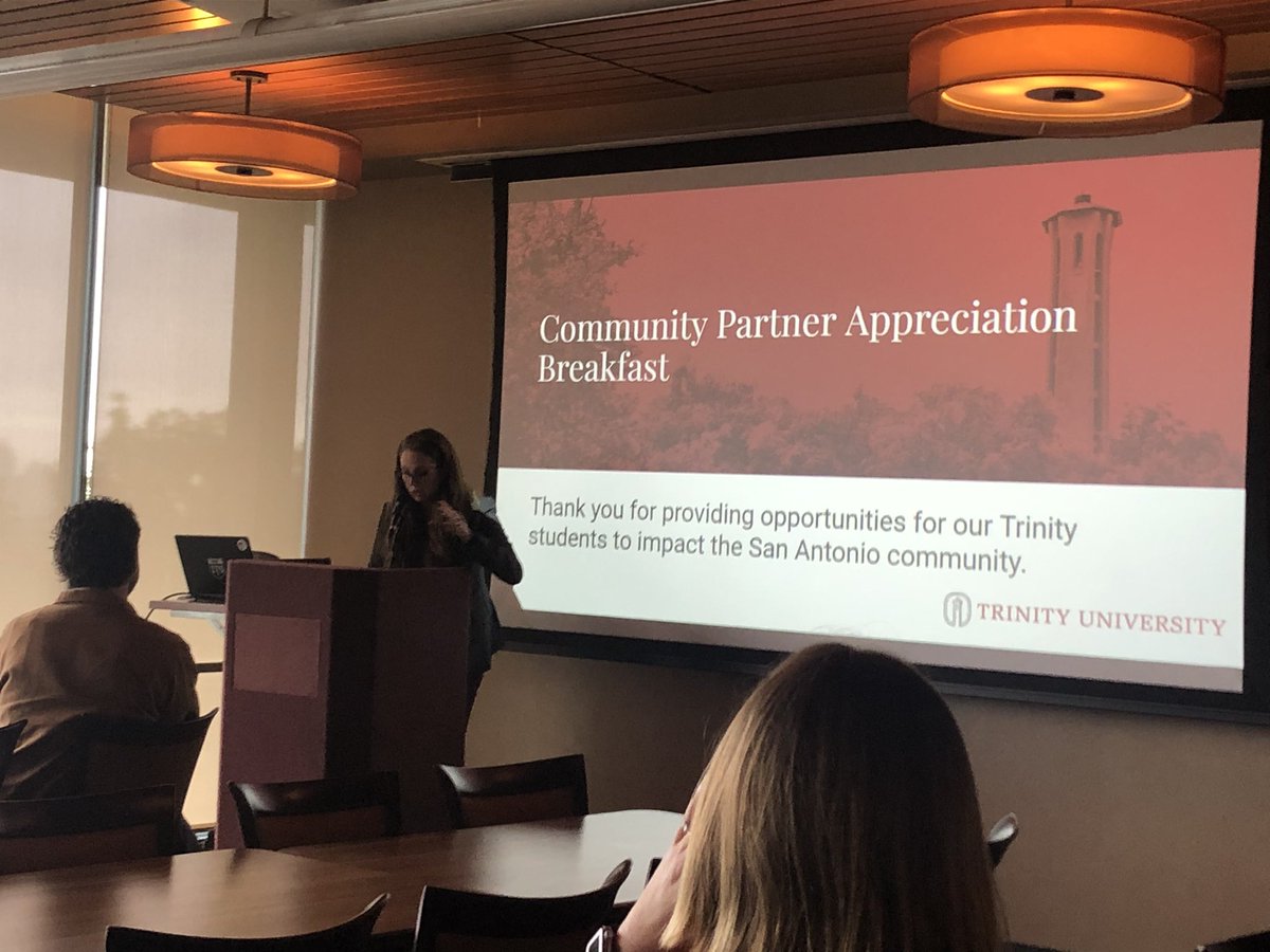 Jacob Tingle (@tinglejk) on Twitter photo What a wonderful way to start the day. I’m grateful to <a href="/TrinityCELCS/">Trinity CELCS</a> and all the <a href="/Trinity_U/">Trinity University</a> community partners who provide rich and meaningful learning experiences for our students. #ExperientialLearning #CareerServices What a wonderful way to start the day. I’m grateful to <a href="/TrinityCELCS/">Trinity CELCS</a> and all the <a href="/Trinity_U/">Trinity University</a> community partners who provide rich and meaningful learning experiences for our students. #ExperientialLearning #CareerServices
