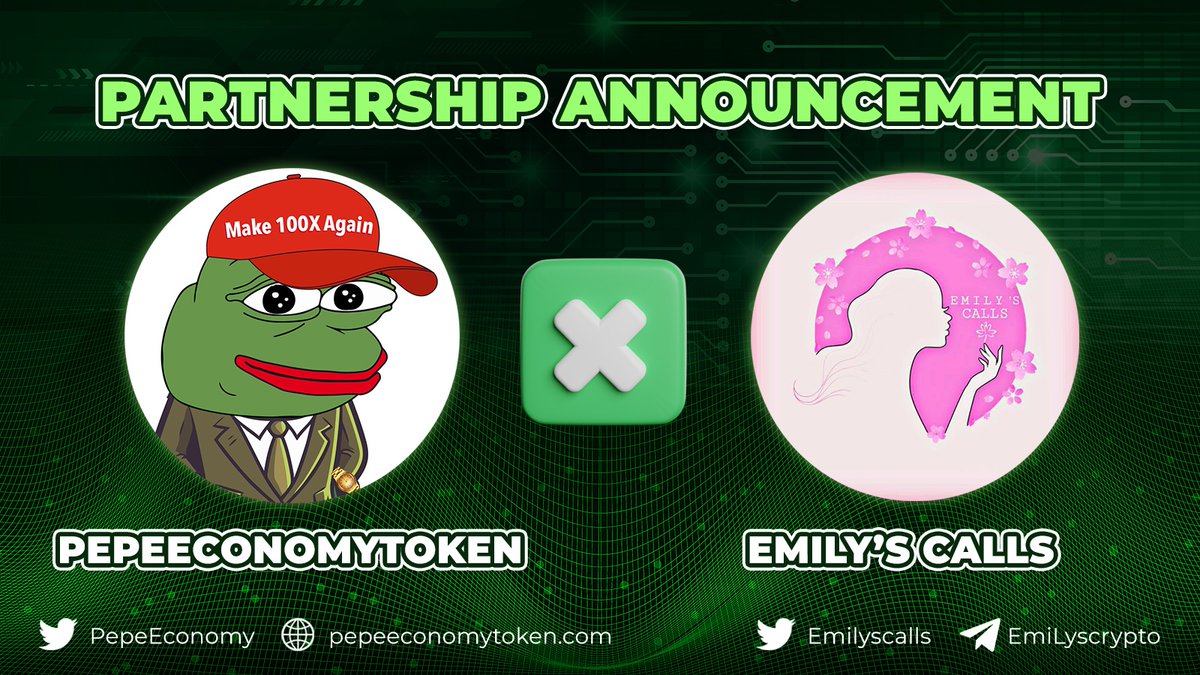 🎉 Big news! 🎉

We're excited to announce our partnership with Emily'sCalls, the leading Telegram channel for crypto enthusiasts. 

As part of this collaboration, we'll be bringing exclusive insights and updates about $PET to their engaged community.

#Defi $PET #PEPE #BSC