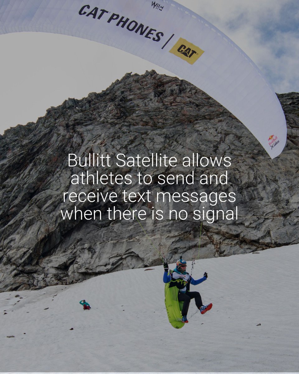 No signal, no problem!🤝
📱 <a href="/CatRuggedPhones/">Cat phones</a> will be supplying all teams with the rugged Cat S75 smartphone with integrated two-way satellite messaging.
More on 👉 win.gs/3puiuOJ
#redbullxalps #adventure #safety #hiking #paragliding #technology