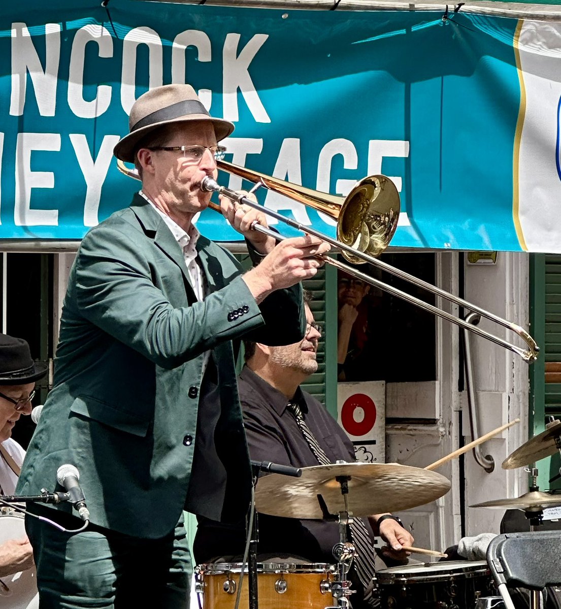 Richard Scott plays #trombone #fqf #fqf2023 #neworleans #trad #tradjazz #blues #piano #trumpet  #bass #doublebass #drums #clarinet #guitar #piano #music #saxophone #tuba #parade #festival #sax #brass #neworleans #washboard #bourbonstreet